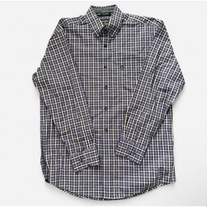 Wrangler George Strait Collection Purple Plaid Shirt Men's XL Western Pearl Snap